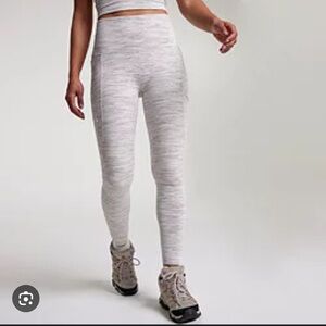 Gray Heather High-Waisted Moisture Wicking Leggings